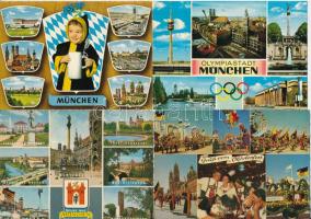 MÜNCHEN - 21 db MODERN város képeslap / MUNICH - 21 modern town-view postcards