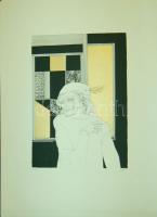 Szász Endre (1926-2003): Francois Villon balladái Faludy György átköltésében. 8 db nagyméretű sorszá...