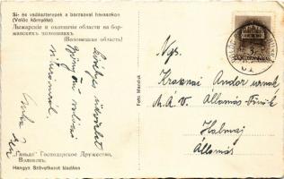 1942 Volóc, Volovec, Volovets; Sí- és vadászterepek a Borzsovai-havasokon, síelő szarvassal, téli sp...