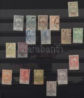 1913-1938 Sok példányos rendező nagyon sok teljes sorral, töredék sorokkal 30 lapos A/4 berakóban. N...