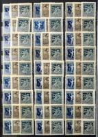 1913-1938 Sok példányos rendező nagyon sok teljes sorral, töredék sorokkal 30 lapos A/4 berakóban. N...