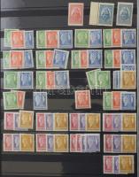 1913-1938 Sok példányos rendező nagyon sok teljes sorral, töredék sorokkal 30 lapos A/4 berakóban. N...