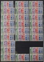 1913-1938 Sok példányos rendező nagyon sok teljes sorral, töredék sorokkal 30 lapos A/4 berakóban. N...