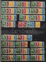 1913-1938 Sok példányos rendező nagyon sok teljes sorral, töredék sorokkal 30 lapos A/4 berakóban. N...