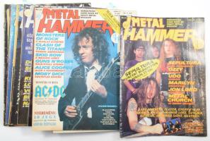 1991-1992 Metal Hammer 3. évf. 1991/6-12. + 4. évf. 1992/1-6. Benne plakátokkal is!, közte Axl Rose, Metallica, Helloween, Pestilence... stb. Riff -Raff Rockmagazin. 93/6. száma. Összesen 13+1 szám.