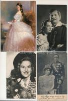 23 db modern és régi motívum képeslap: uralkodó, híres ember, színész / 23 modern and pre-1945 motive postcards: royalties, famous people and actors