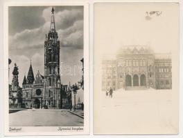 Budapest - 12 db RÉGI város képeslap vegyes minőségben