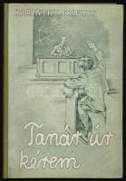 Karinthy Frigyes: Tanár úr kérem. Képek a középiskolából. Vértes Marcell rajzaival. Bp., [1937], Athenaeum, 151+(5) p. Kiadói félvászon-kötés, helyenként kissé foltos lapokkal.