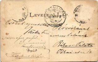 Jászó, Jászóvár, Jasov; Premontrei prépostság / abbey + "165. SZ." vasúti mozgóposta bélye...