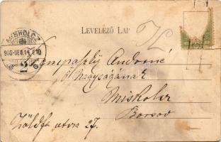 1906 Jászó, Jászóvár, Jasov; a templom belseje. Vitéz A. (Kassa) / church interior (szakadás / tear)