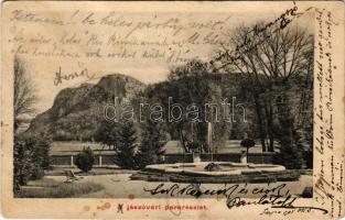 1905 Jászó, Jászóvár, Jasov; parkrészlet / park (fl)