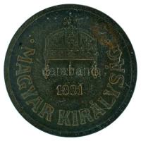 1931. 2f bronz, ritkább évjárat T:XF
Adamo P2