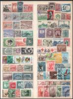83 db vegyes külföldi bélyeg nagyalakú berakólapon