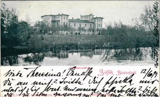 1899 Siófok, Balatonfürdő, Hullám szálloda. Weiss L. és F. könyvnyomdája (EK)