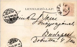 1899 Siófok, Balatonfürdő, Hullám szálloda. Weiss L. és F. könyvnyomdája (EK)