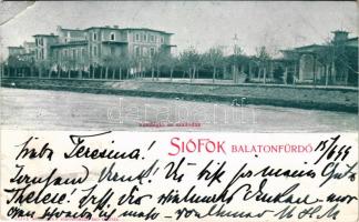 1899 Siófok, Balatonfürdő, vendéglő, étterem, szálloda. Weiss L. és F. könyvnyomdája (EB)