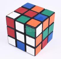 Retro rubik kocka, dobozában, 6x6 cm