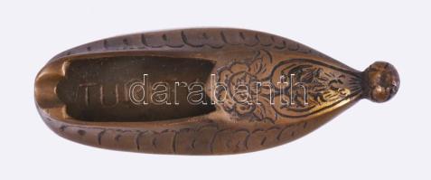 Bronz hamuzó és karaffa, m: 17 cm alatt