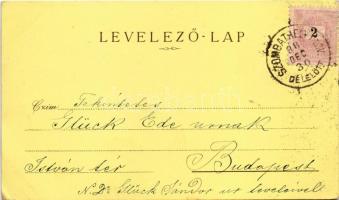 1898 Szombathely, Széll Kálmán utca, Szombathely háza, Magyar Államvasúti Üzletvezetőség. Seiler Hen...