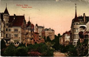 Karlovy Vary, Karlsbad; Západni strana / street view (tear)