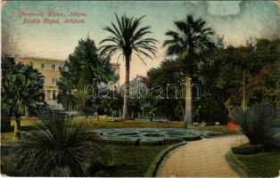 1910 Athens, Athína, Athenes; Jardin Royal / royal garden (Rb)