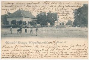 1903 Nagybajom, Somogy-Nagybajom; Kongó út. Steiner Ignác és fia kiadása (ázott / wet damage)