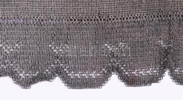 Szecessziós ezüst (Ag) színházi táska, jelzett, sérüléssel, nettó 168g