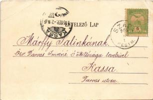 1905 Szada, Báró Vécsey villa, gyerekek kutyával (EB)