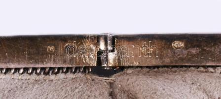 Szecessziós ezüst (Ag) színházi táska, jelzett, sérüléssel, nettó 208g