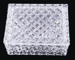 Kristály cukordoboz, 9x12 cm