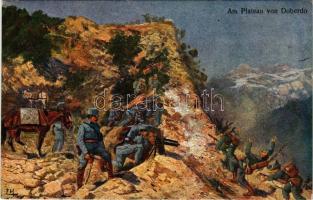 A doberdói fennsíkon / Am Plateau von Doberdo / WWI Austro-Hungarian K.u.K military against the Tyrolian mountain squad