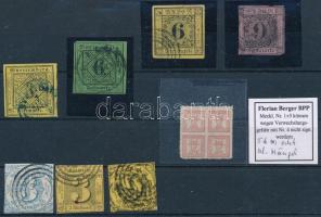 Német államok 8 db bélyeg