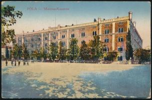 1917 Tábori posta képeslap / Field postcard "Telegraphenbureau der k.u.k. kriegsmarine"