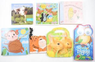 Vegyes mesekönyv tétel, 7 db:
Micimackó estélye; A kisvakond és a nyár; Boci-boci tarka; Ölelnivaló...
