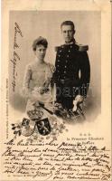1900 The Belgian Royal Family, Albert I, Elisabeth of Bavaria (kis szakadások / small tears)