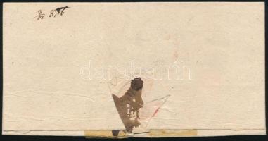 1836 Ex offo levél "Bellovar" - Pécs