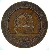 Olasz Államok / Pápai Állam 1867. "ROMAE PARENTES ARBITRIQVE GENTIVM - S. PETRVS S. PAVLLVS / PIO IX PONTIFICE MAXIMO SAECVLARIA SOLEMNIA TRIVMPHO PETRI ET PAVLLI APOSTOLOR RECOLENDO ACTA ROMAE III KAL IVLIAS AN CHR MDCCCLXVII" Szent Péter és Szent Pál mártíromságának 1800. évfordulójára készült kétoldalas, bronz emlékérem (49mm) T:AU,XF ph.  Italian States / Papal State 1867. "ROMAE PARENTES ARBITRIQVE GENTIVM - S. PETRVS S. PAVLLVS / PIO IX PONTIFICE MAXIMO SAECVLARIA SOLEMNIA TRIVMPHO PETRI ET PAVLLI APOSTOLOR RECOLENDO ACTA ROMAE III KAL IVLIAS AN CHR MDCCCLXVII" double-sided bronze commemorative medal made for the 1800th Anniversary of the martyrdom of St. Peter and St. Paul (49mm) C:AU,XF edge errors