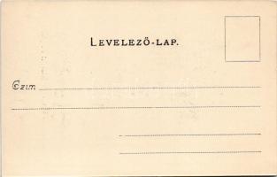 Szekszárd, Garay János szobra, Boday Gusztáv üzlete. Fischhof Mór kiadása