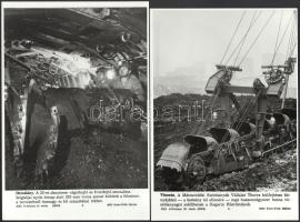 cca 1970-1980 Bányászati témájú MTI fotók, 3 db, 20x24 cm és 27x18 cm körüli méretben