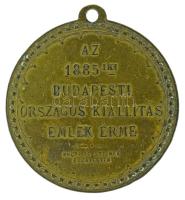1885. "Az 1885iki Budapesti Országos Kiállítás Emlék Érme / Rudolf trónörökös a kiállítás védnö...