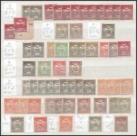 1900-1909 Turul összeállítás, benne vízjelállások, csillagvízjel-részletek stb. 2 db A/4-es berakóla...