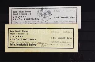2 darab régi jegy a Phönix mozgóba.