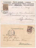 4 db RÉGI (1905 előtti) litho művészlap: virágok / 4 pre-1905 litho art postcards: flowers