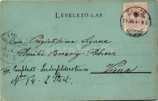 1899 Fiume, Rijeka; Susak / Sussak at night in moonlight. Edgar Schmidt (EK)