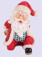 Mikulás üvegtartó. Műanyag., hibátlan, m: 17 cm