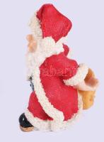 Mikulás üvegtartó. Műanyag., hibátlan, m: 17 cm