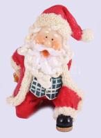 Mikulás üvegtartó. Műanyag., hibátlan, m: 17 cm