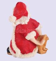 Mikulás üvegtartó. Műanyag., hibátlan, m: 17 cm