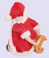 Mikulás üvegtartó. Műanyag., hibátlan, m: 17 cm