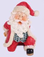 Mikulás üvegtartó. Műanyag., hibátlan, m: 17 cm